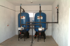Iron removal system for a municipal water