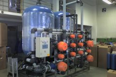 Dedurizator de apă pentru un producător de amidon